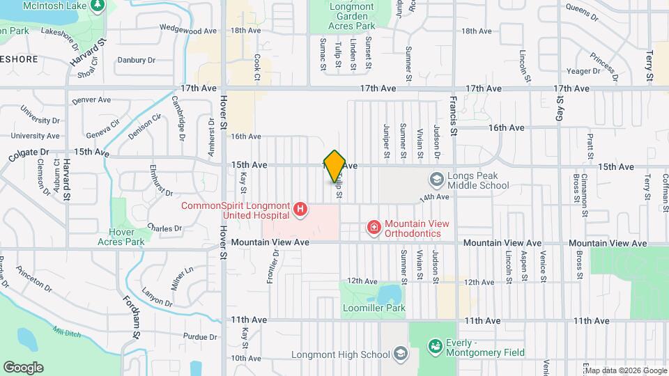 1421 Tulip St Map and Location Details