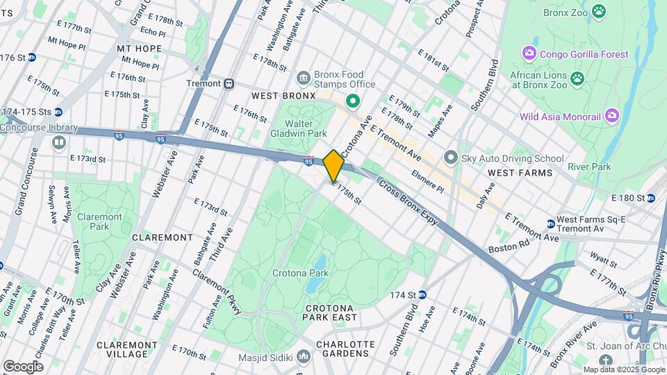 712 E 175th St Map and Location Details