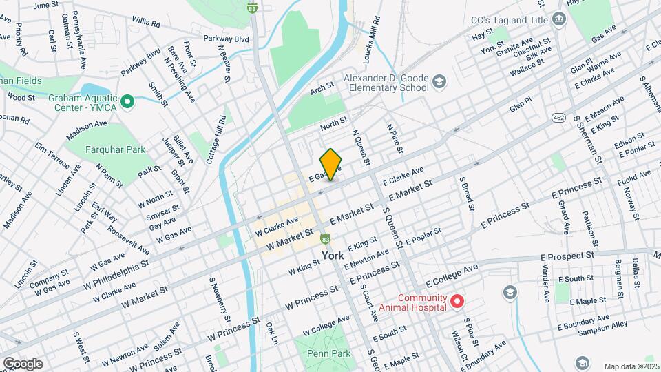 45 E Philadelphia St Map and Location Details