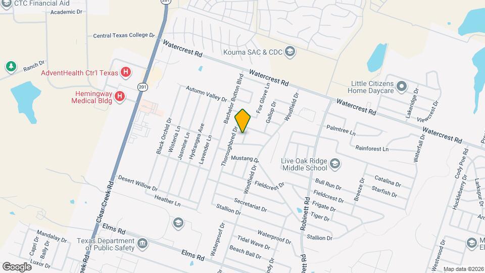 2607 Gazelle Dr Mapa y Detalles de la Ubicación