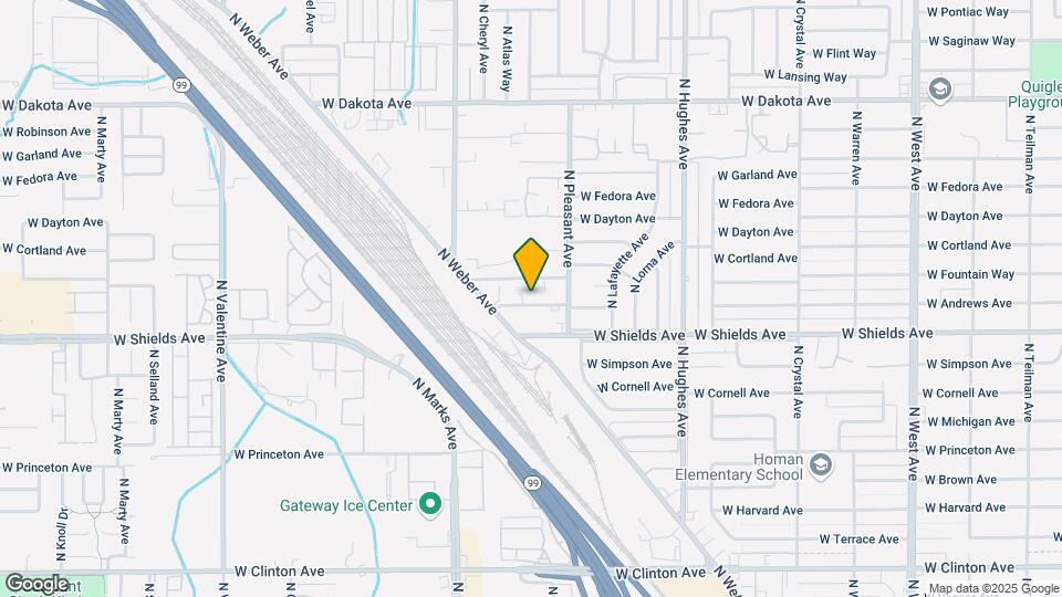 2622 W Andrews Ave Map and Location Details