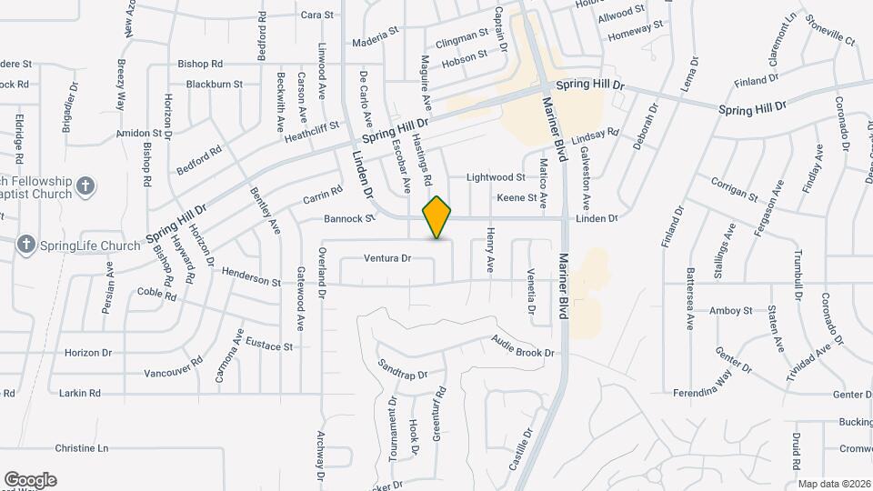 1502 Overland Dr Map and Location Details