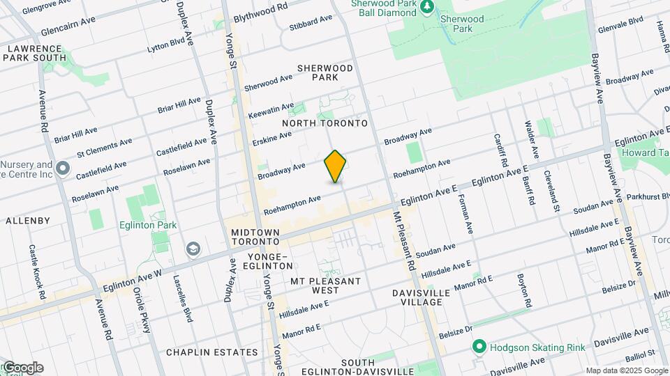 170 Roehampton Ave Map and Location Details
