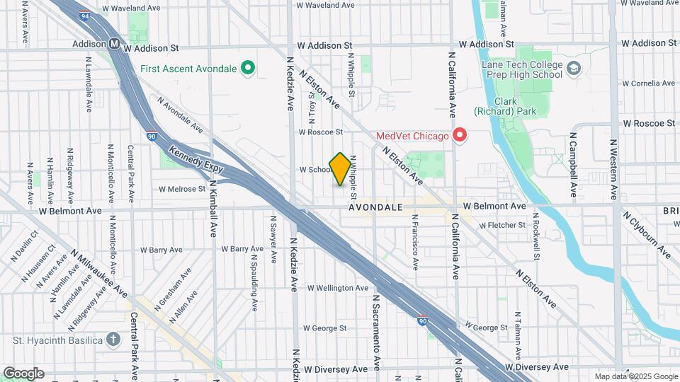 3223 N Albany Ave, Unit 2 Map and Location Details