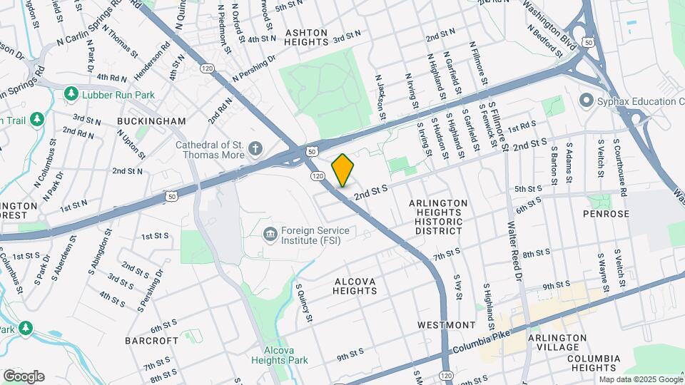 127 S Glebe Rd Map and Location Details