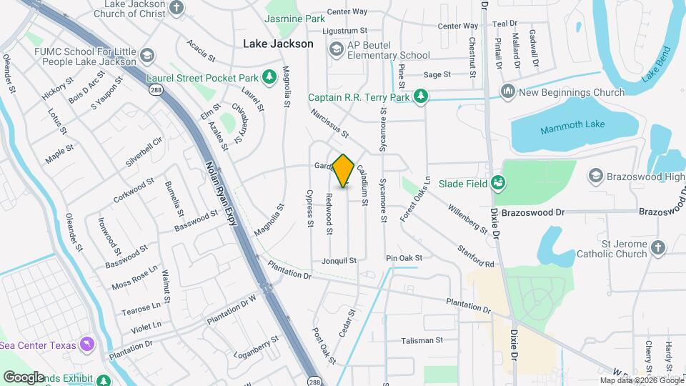 414 Gardenia St Map and Location Details