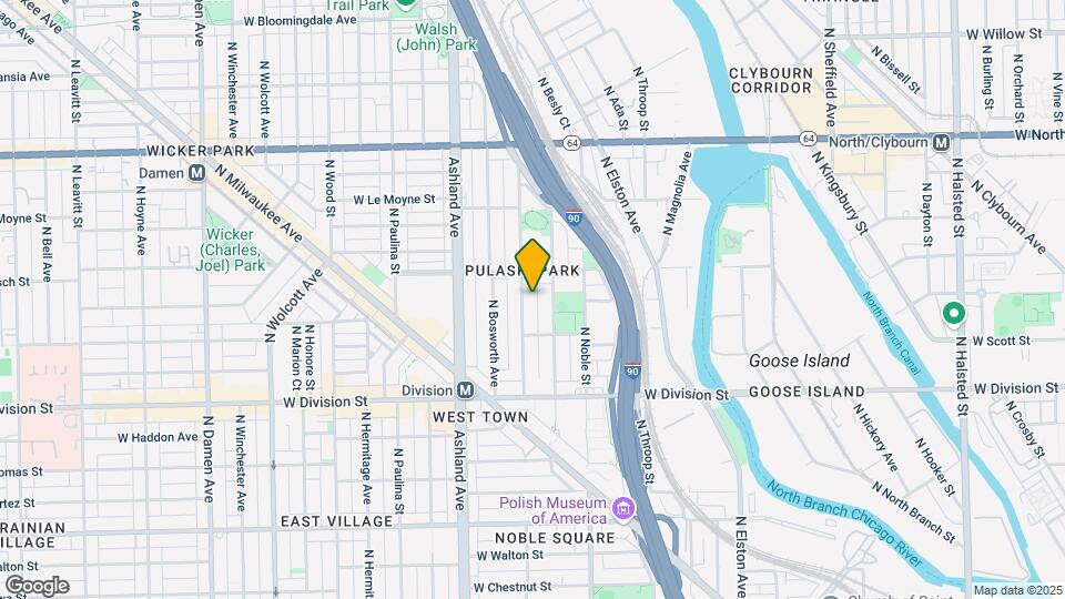 1337 N Greenview Ave Map and Location Details