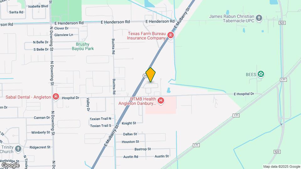 Angleton Oaks Mobile Home Village Map and Location Details
