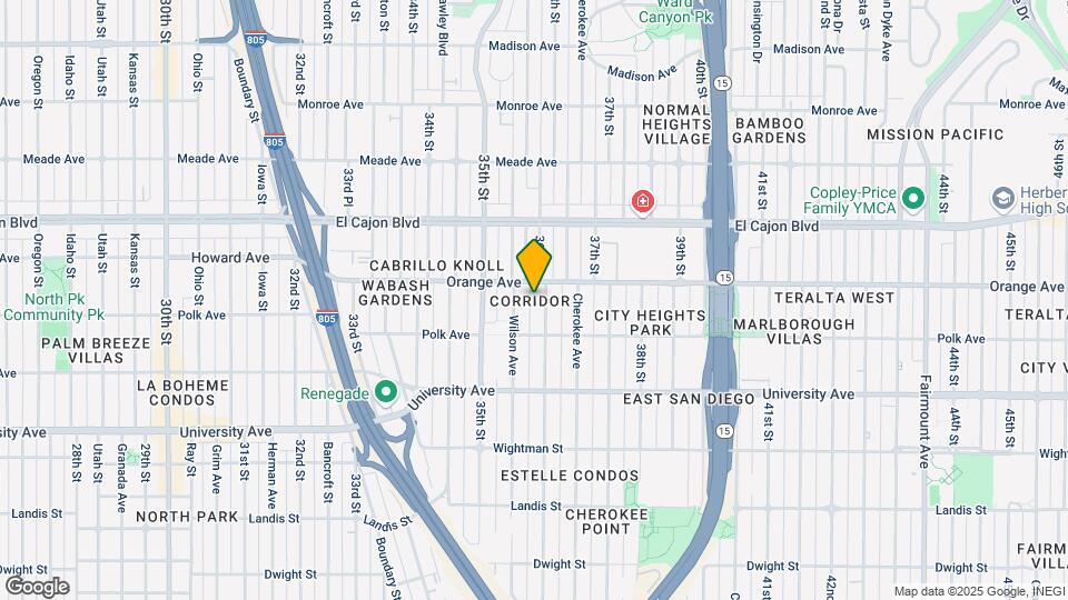 4160 36th St Map and Location Details