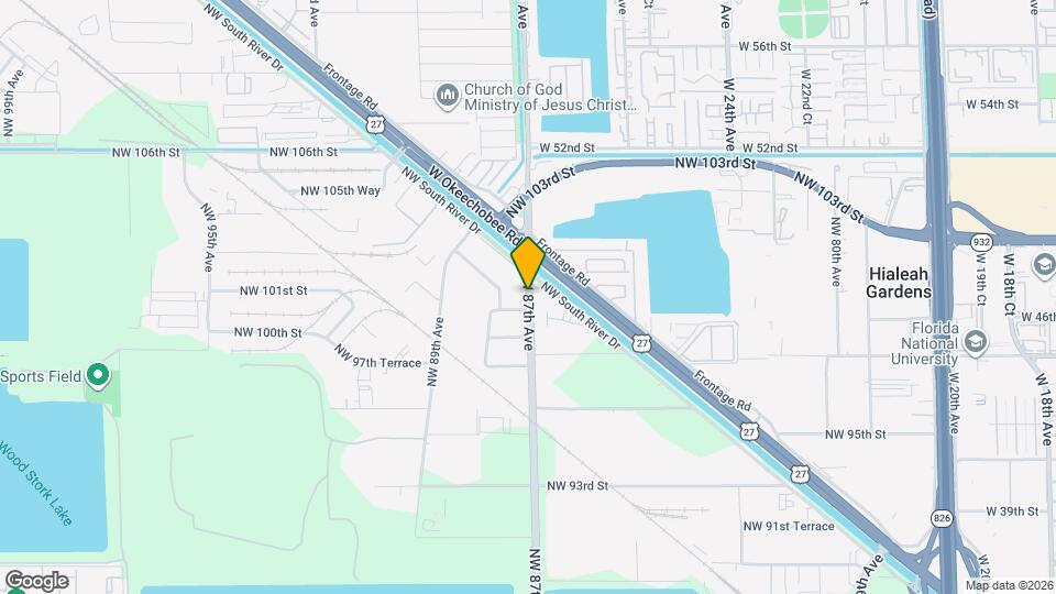 9895 NW 87th Ave Map and Location Details