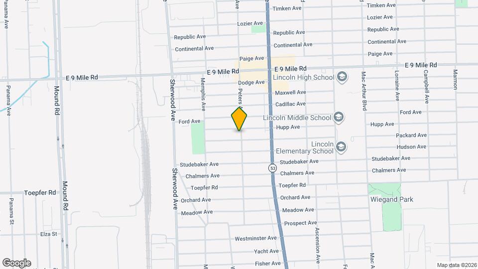 7283 Packard Ave Mapa y Detalles de la Ubicación