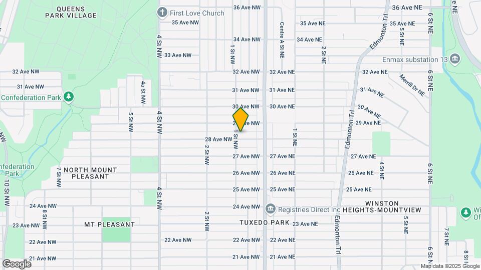 138 28 Ave NW Map and Location Details
