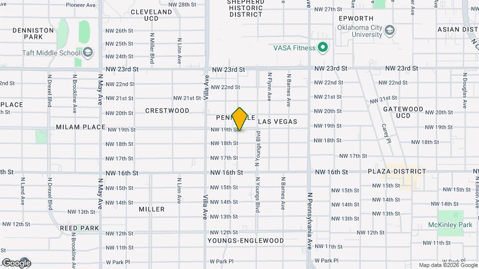 1924 N Cross Ave Map and Location Details