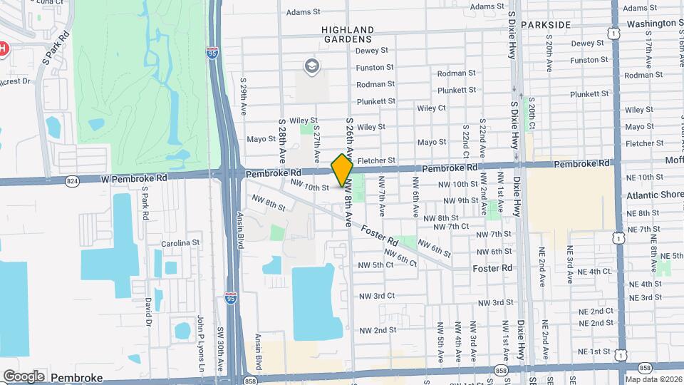 806 NW 10th St Map and Location Details