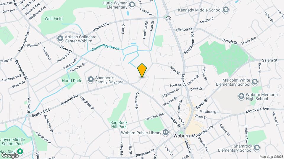 72 Kilby St, Unit Woburn 2Bed 1Bath Map and Location Details