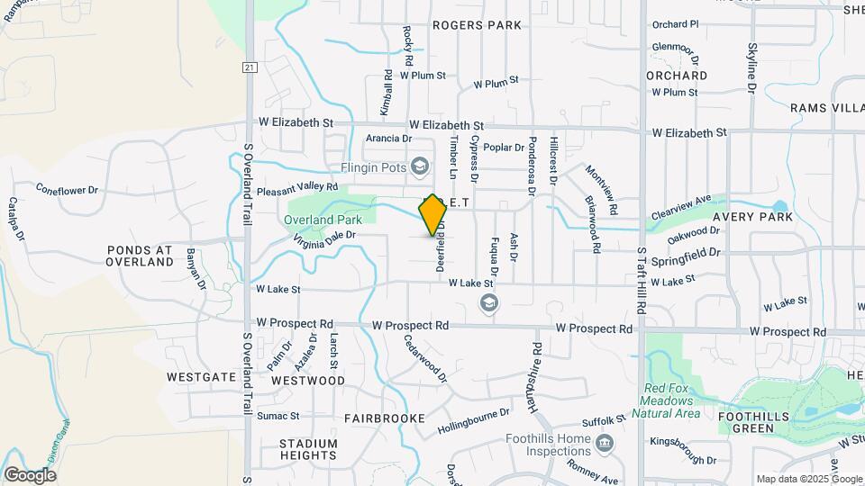 2607 Flintridge Pl Map and Location Details