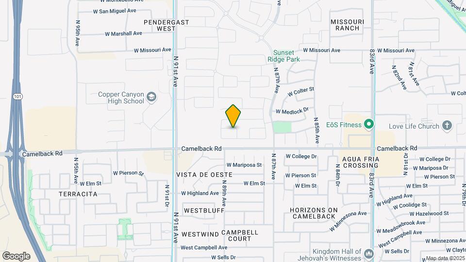8809 W Windsor Blvd Map and Location Details