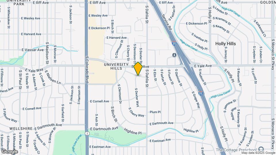 2800 S Dexter Way Map and Location Details