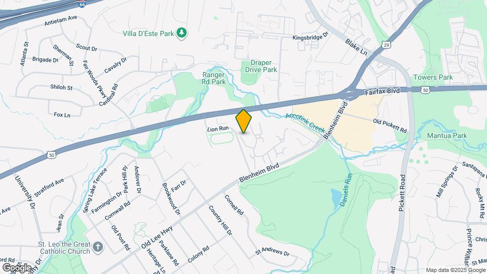 3704 Oak Hill Way Map and Location Details