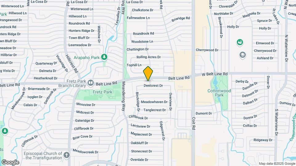 7641 Dentcrest Dr Map and Location Details