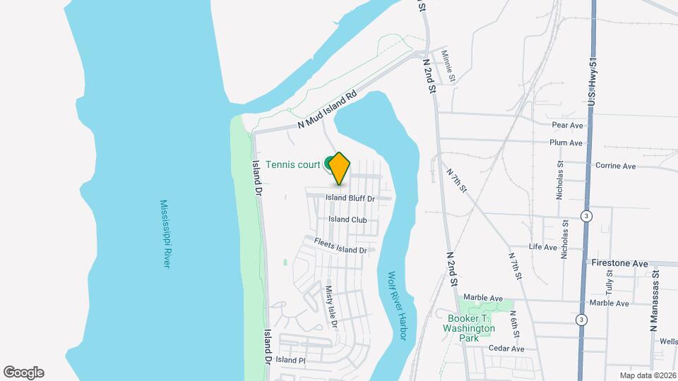 198 Island Bluff Dr Map and Location Details