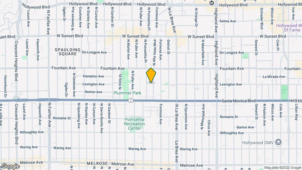 1159 N Poinsettia Pl Map and Location Details