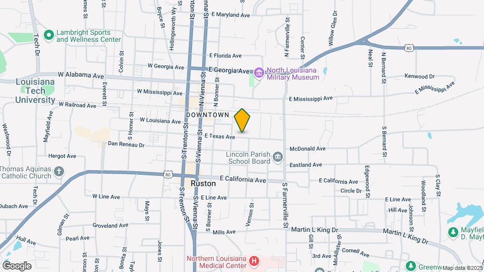 307 E Texas Ave Map and Location Details