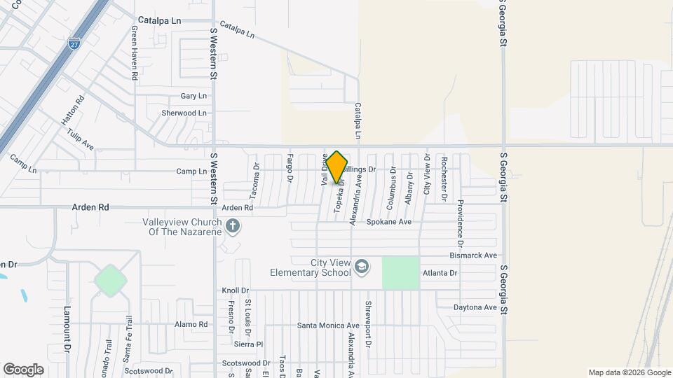 7408 Topeka Dr Map and Location Details