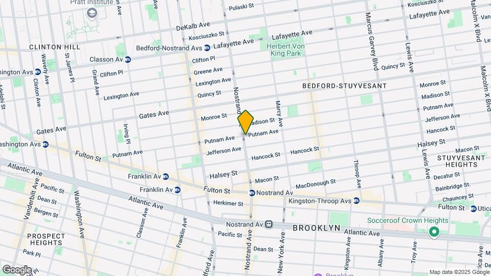 401 Nostrand Ave Map and Location Details