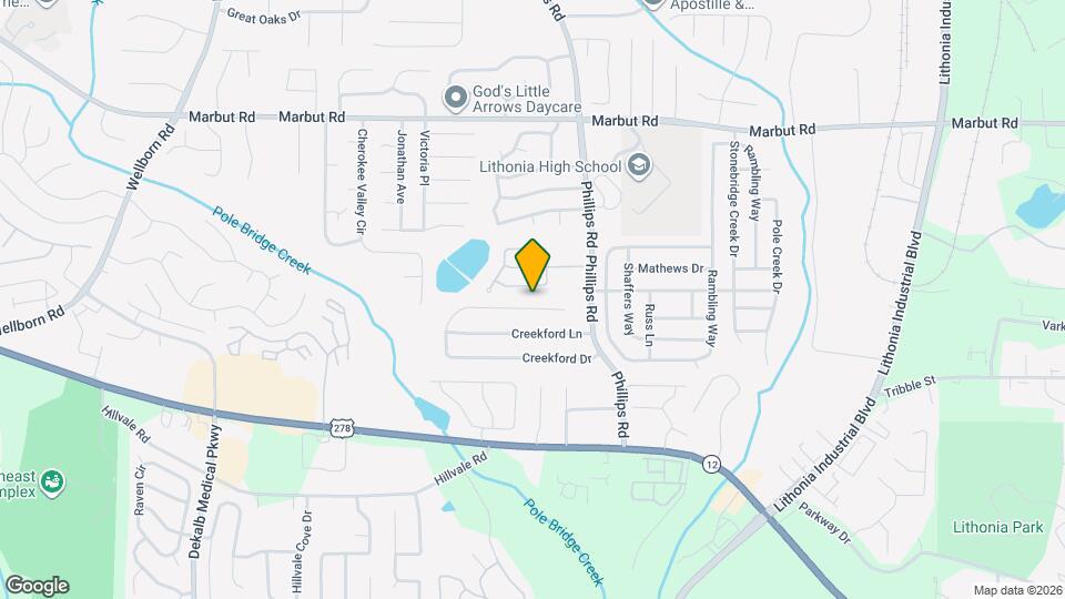 6059 Creekford Dr Map and Location Details