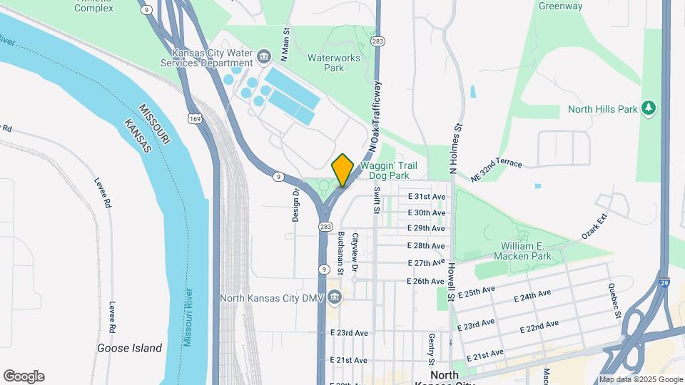 3009 N Oak Trafficway, Unit 3000 Map and Location Details