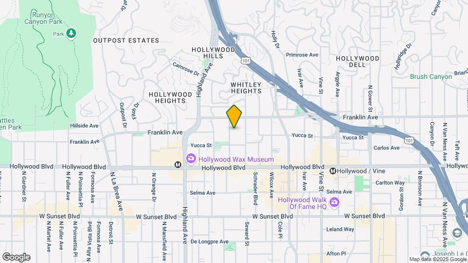 1830 N Cherokee Ave-Unit -ID6659A Map and Location Details