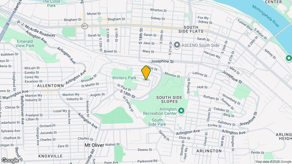 1927 Huron St Map and Location Details