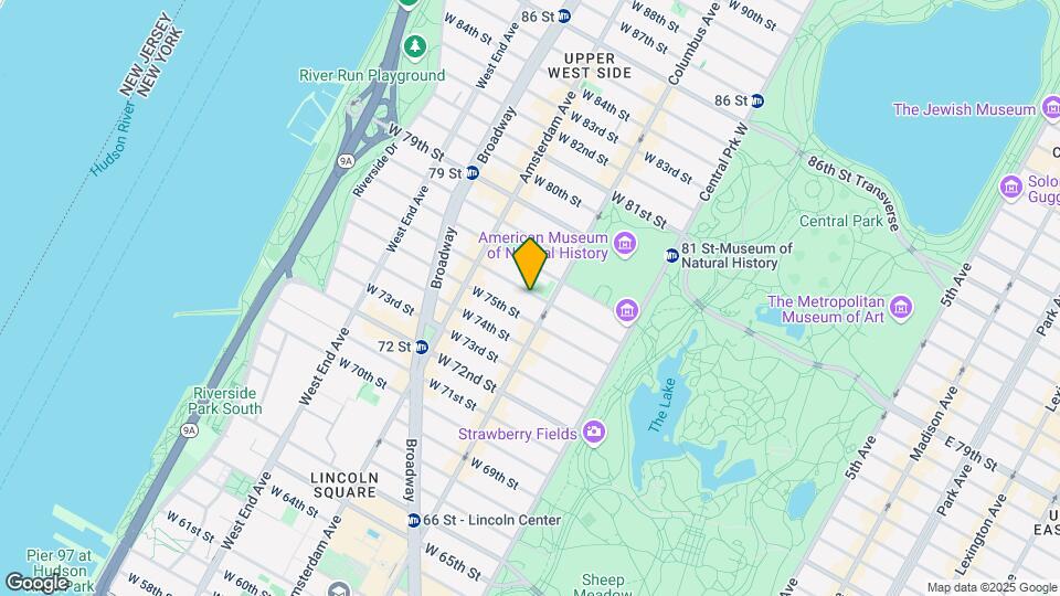 116 W 76th St Map and Location Details