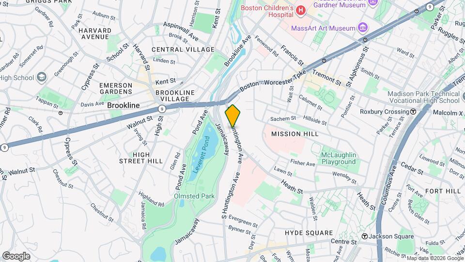 75 S Huntington Ave Map and Location Details