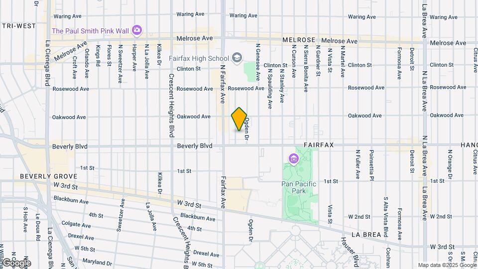 326 N Orange Grove Ave Map and Location Details