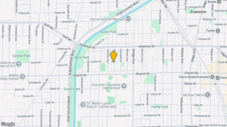 1740 Grey Ave Map and Location Details