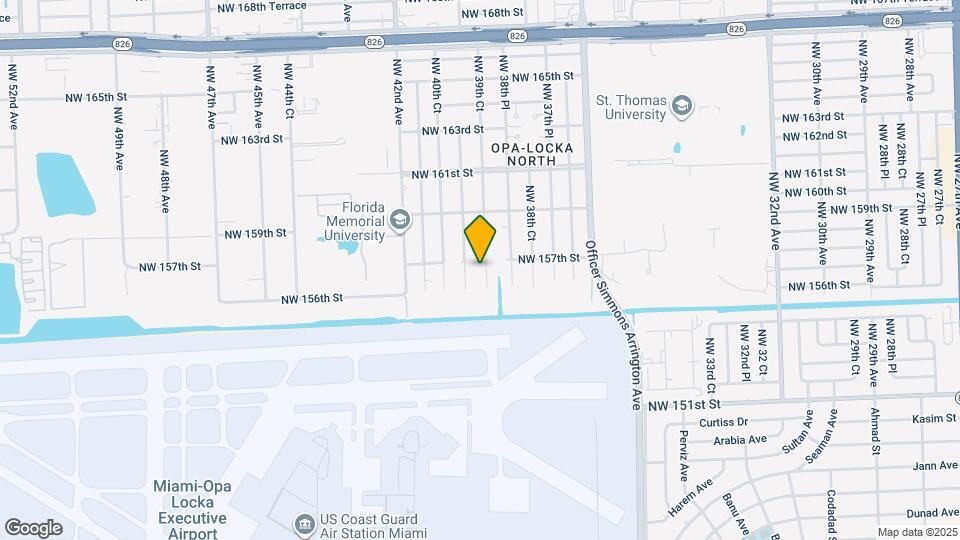 15650 NW 39th Ct Map and Location Details