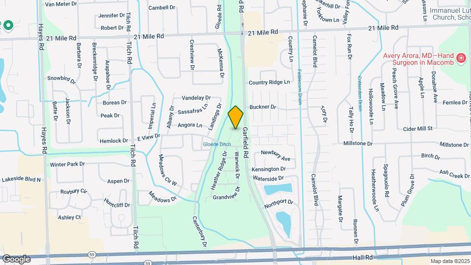 46116 Rhodes Dr Map and Location Details