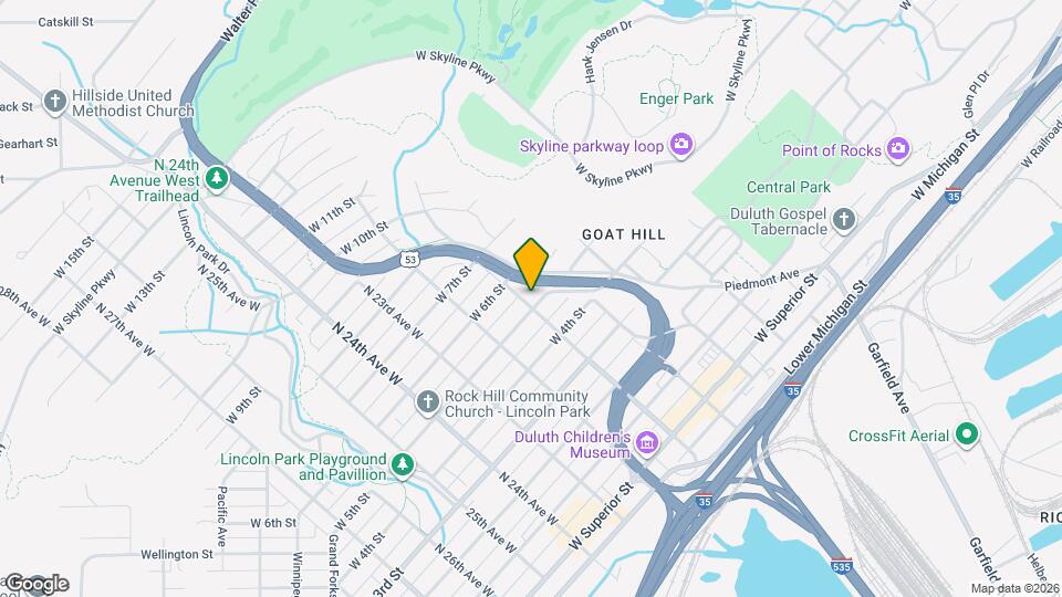 2029 W 5th St Map and Location Details