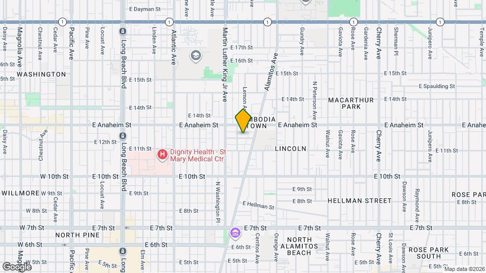 1119 E 12th St, Unit 1119 E. 12th Street Mapa y Detalles de la Ubicación