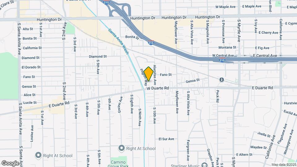 1727 Alamitas Ave Map and Location Details
