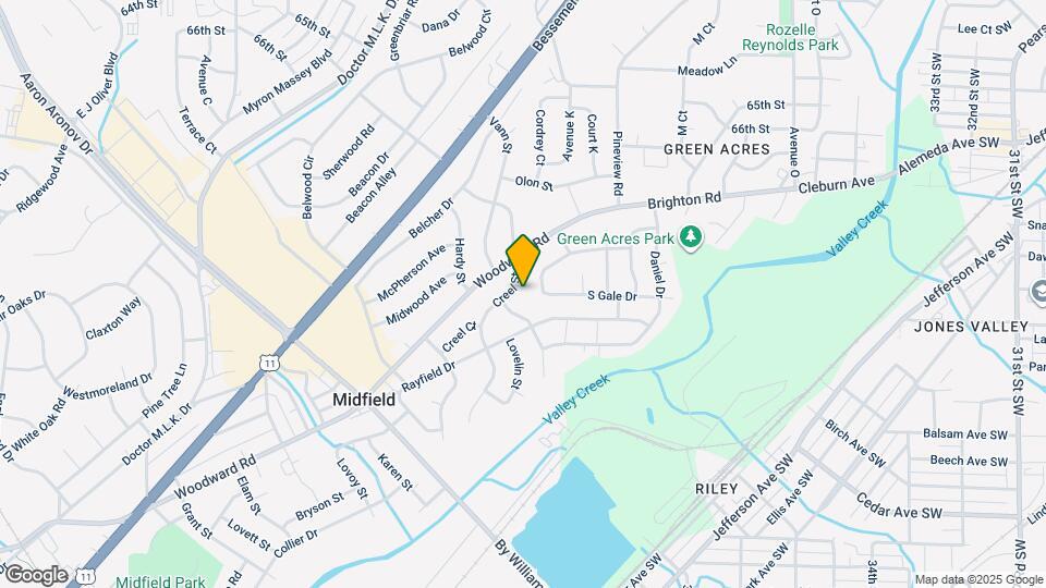 1321 Creel St Map and Location Details