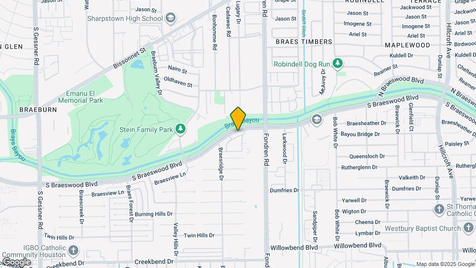 7655 S Braeswood Blvd Map and Location Details