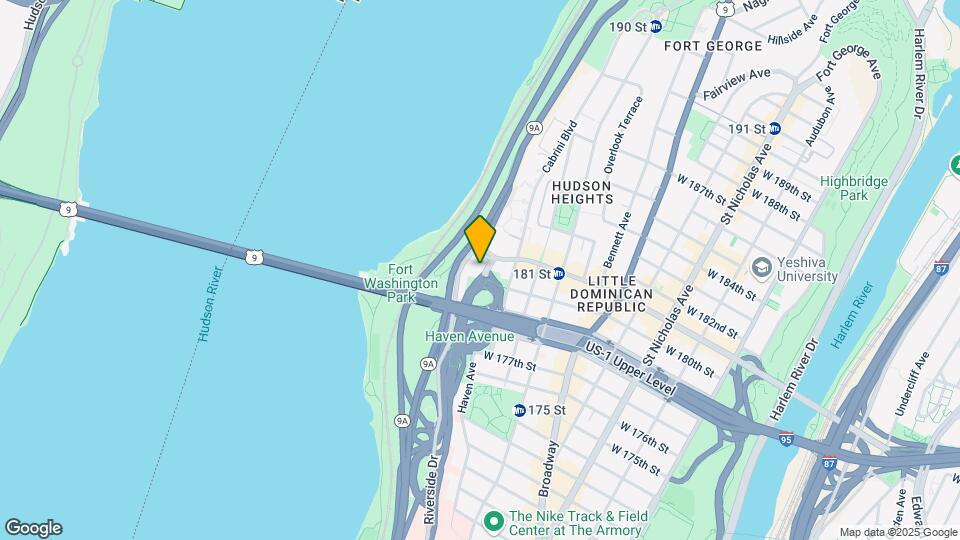 340 Haven Ave, Unit #1H Map and Location Details