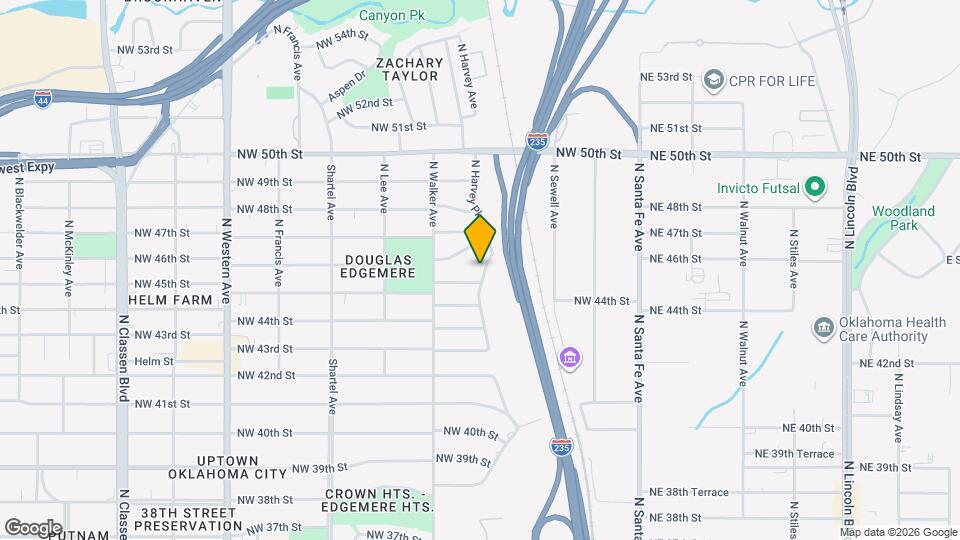 4713 N Harvey Pkwy Map and Location Details