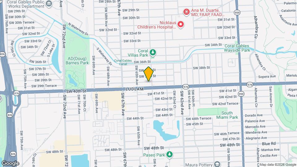 6418 SW 39th Terrace Map and Location Details