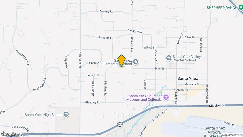 1203 Calzada Ave Map and Location Details