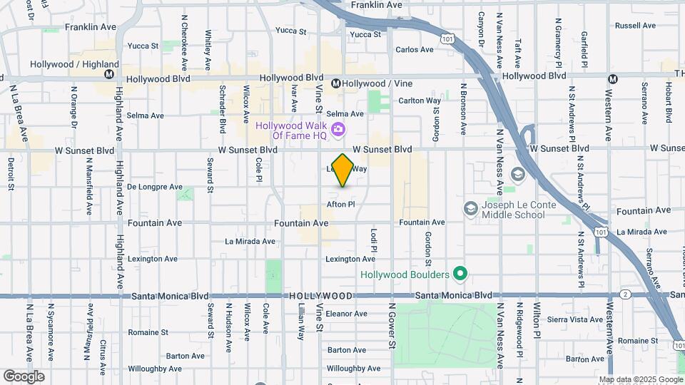 6244 De Longpre Ave Map and Location Details