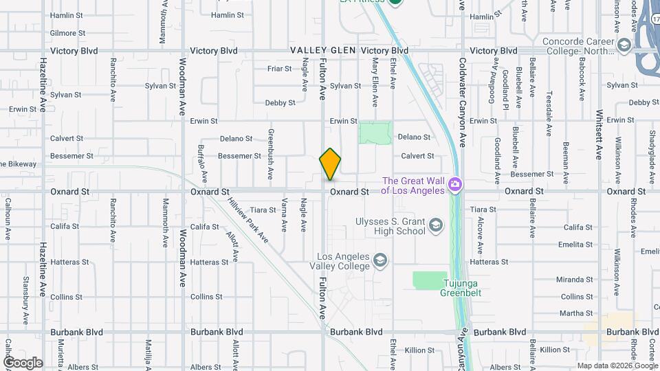 6000 Fulton Ave, Unit 1 Bedroom Map and Location Details